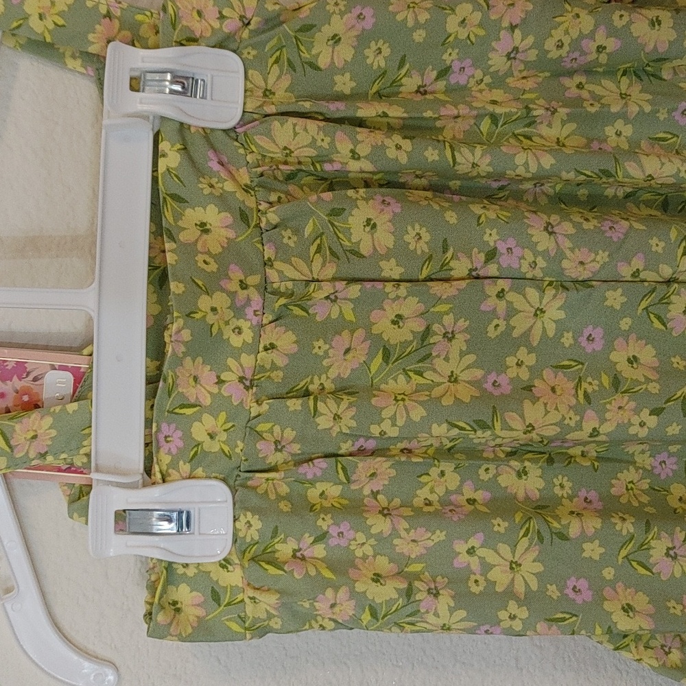 Btween Girls 3 piece pants set Floral Green size 5 NWT. - Picture 3 of 8